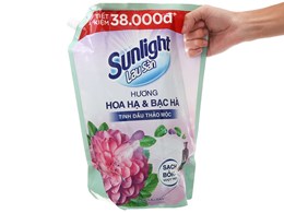 Nước lau sàn sunlight hương hoa diên vỹ túi 3.4kg