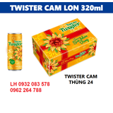 Hộp quà Tết giá sỉ Twister cam lon 320ml